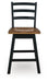 Signature Design Brown/Black Swivel Stool (2/CN)