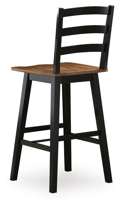 Signature Design Brown/Black Tall Swivel Barstool (2/CN)