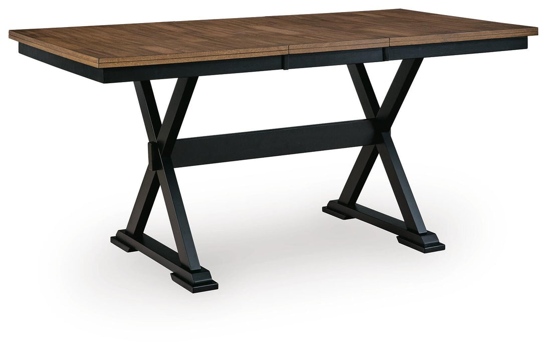 Signature Design Brown/Black DRM Counter Butterfly EXT TBL