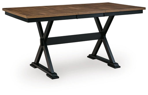 Signature Design Brown/Black DRM Counter Butterfly EXT TBL