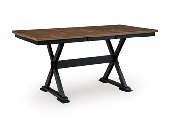 Signature Design Brown/Black DRM Counter Butterfly EXT TBL