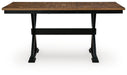 Signature Design Brown/Black DRM Counter Butterfly EXT TBL