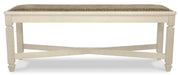 Signature Design Two-tone Large UPH Dining Room Bench