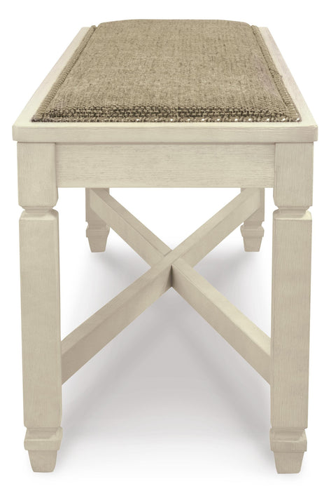 Signature Design Two-tone Large UPH Dining Room Bench