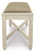 Signature Design Two-tone Large UPH Dining Room Bench