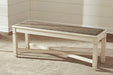 Signature Design Two-tone Large UPH Dining Room Bench