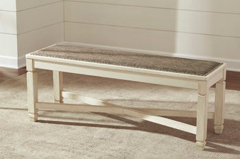 Signature Design Two-tone Large UPH Dining Room Bench