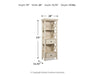 Signature Design Antique White Display Cabinet