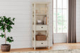 Signature Design Antique White Display Cabinet