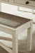 Signature Design Two-tone Large UPH Dining Room Bench