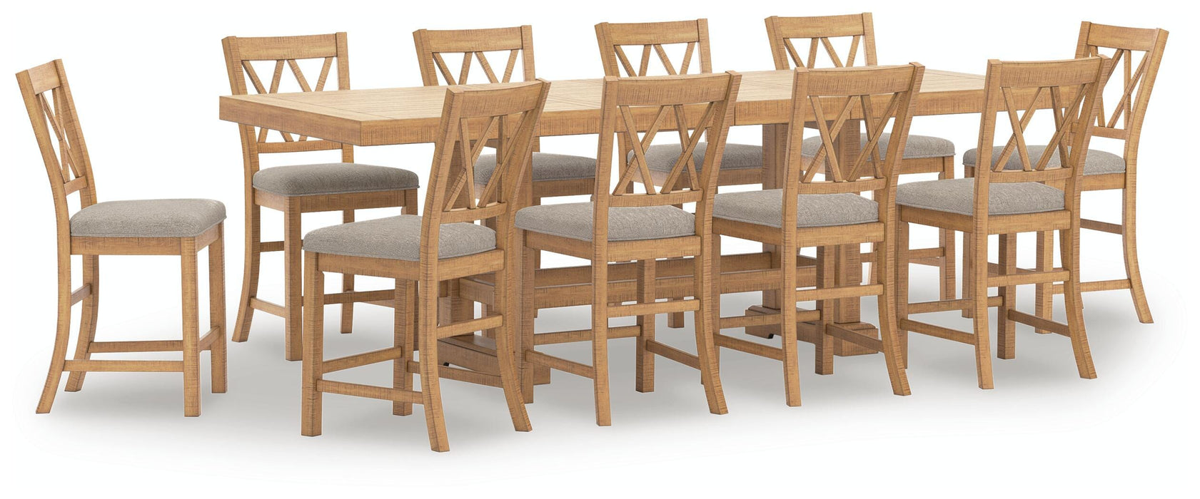 Signature Design Brown 11-Piece Dining Package