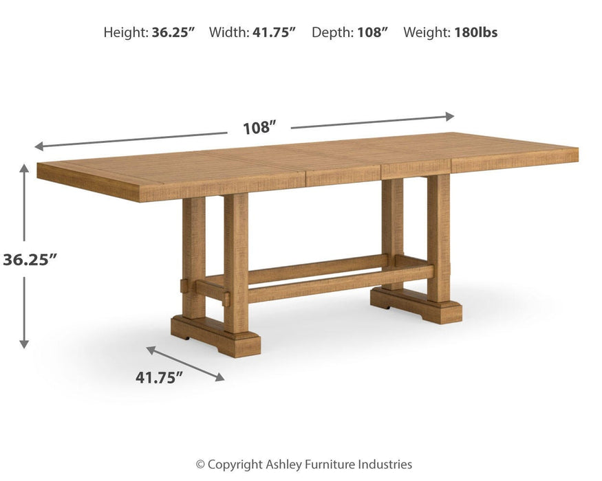 Signature Design Brown 11-Piece Dining Package