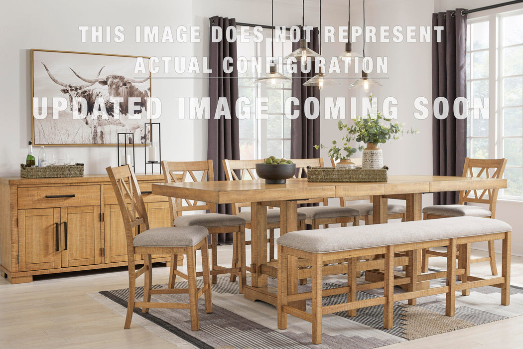 Signature Design Brown 11-Piece Dining Package