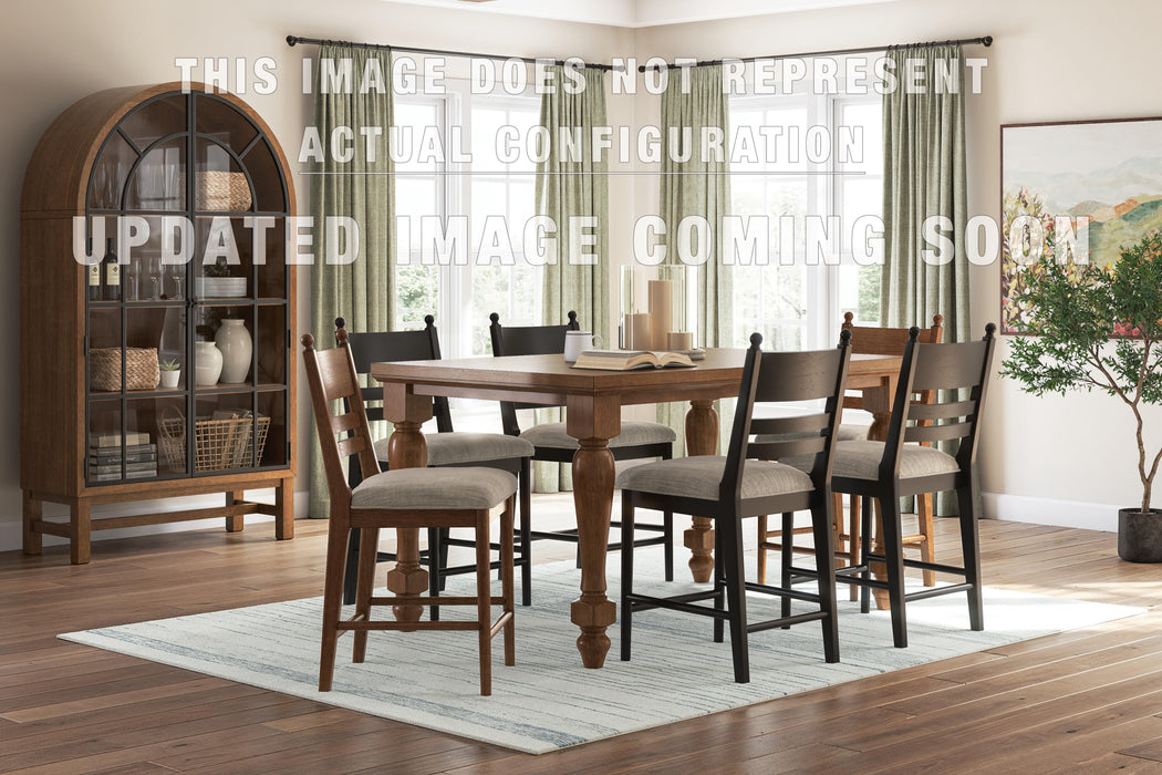Signature Design Brown 7-Piece Dining Room Package