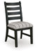 Benchcraft Beige/Black Dining UPH Side Chair (2/CN)