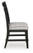 Benchcraft Beige/Black Dining UPH Side Chair (2/CN)