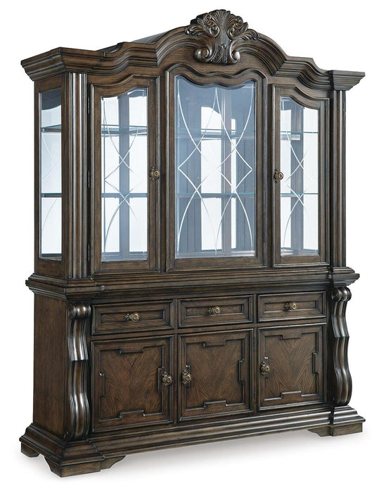 Signature Design Dark Brown Dining Buffet and Hutch