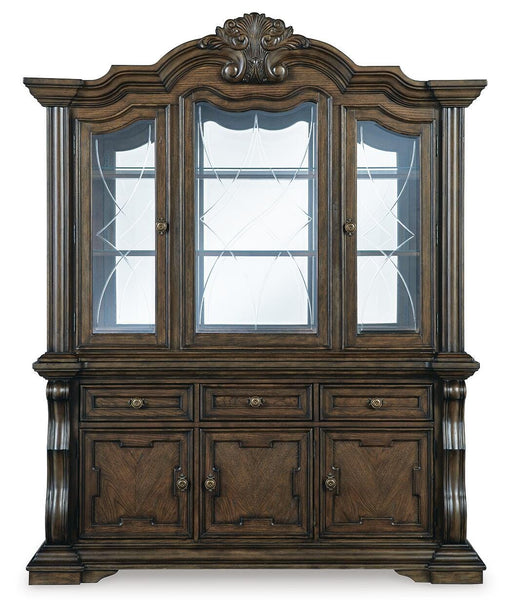 Signature Design Dark Brown Dining Buffet and Hutch