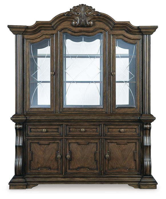 Signature Design Dark Brown Dining Buffet and Hutch