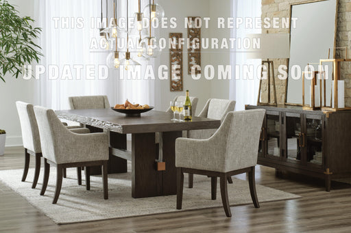 Signature Design Dark Brown 9-Piece Dining Package