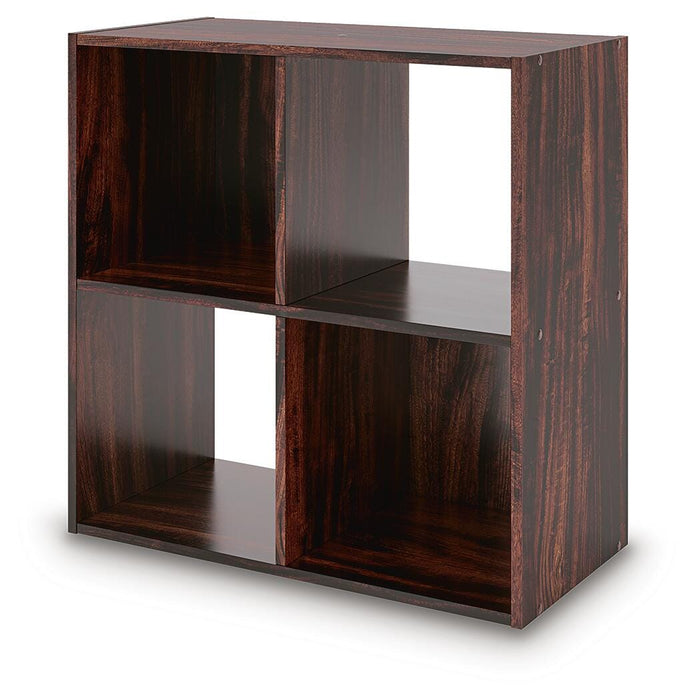 Signature Design Cherry/Light Brown Four Cube Organizer