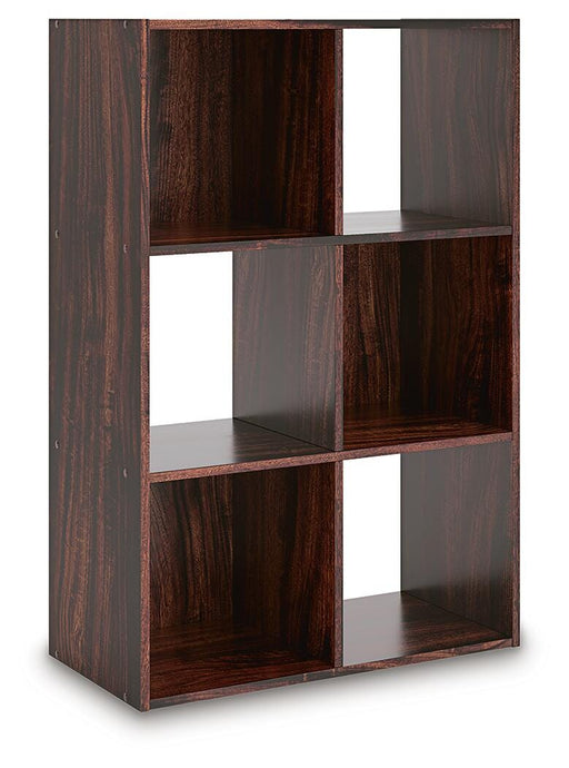 Signature Design Cherry/Light Brown Six Cube Organizer