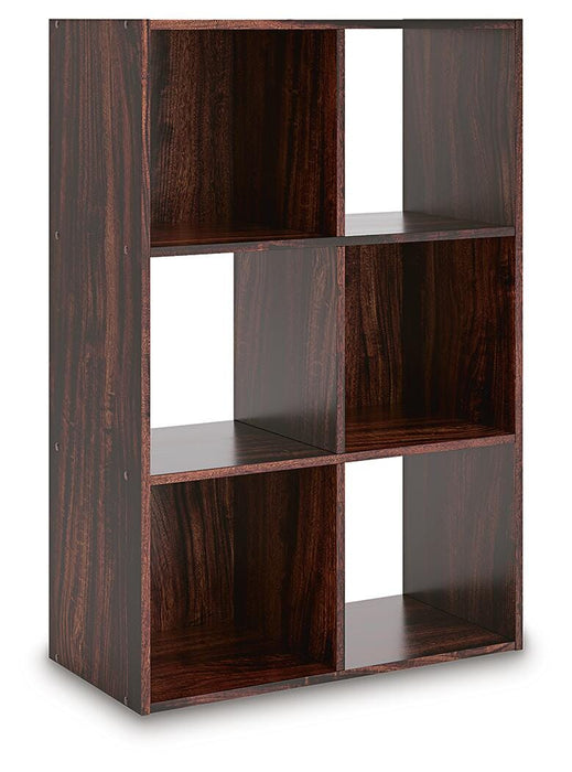 Signature Design Cherry/Light Brown Six Cube Organizer