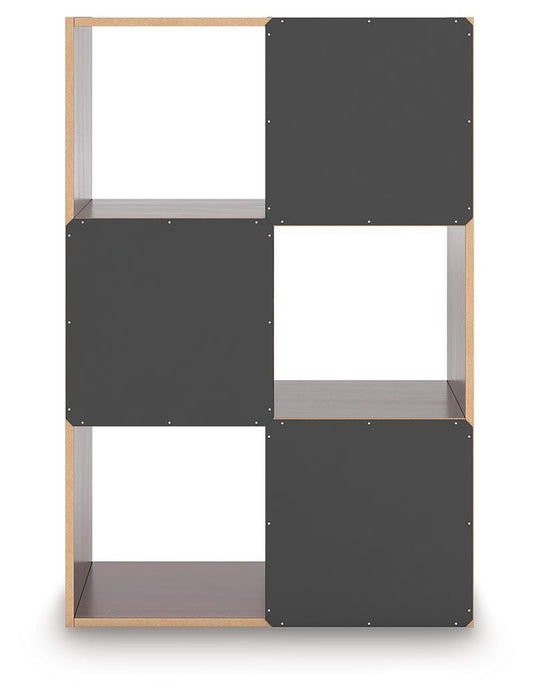 Signature Design Cherry/Light Brown Six Cube Organizer