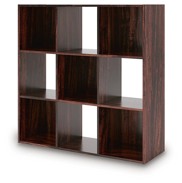 Signature Design Cherry/Light Brown Nine Cube Organizer