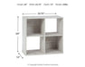 Signature Design Whitewash Four Cube Organizer