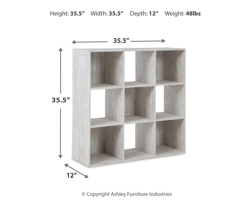 Signature Design Whitewash Nine Cube Organizer