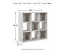 Signature Design Whitewash Nine Cube Organizer