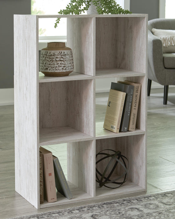Signature Design Whitewash Six Cube Organizer