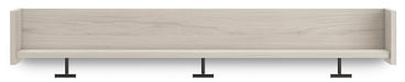 Signature Design Light Natural Wall Mounted Coat Rack w/Shelf