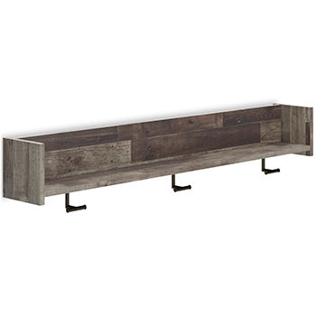 Signature Design Multi Gray Wall Mounted Coat Rack w/Shelf