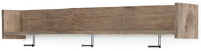 Signature Design Natural Wall Mounted Coat Rack w/Shelf