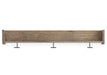Signature Design Natural Wall Mounted Coat Rack w/Shelf