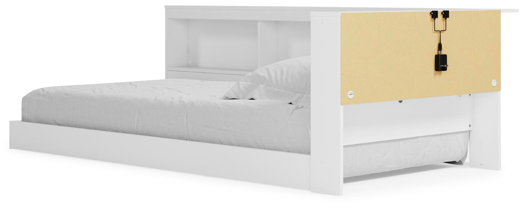 Signature Design White Twin Bookcase Storage Bed