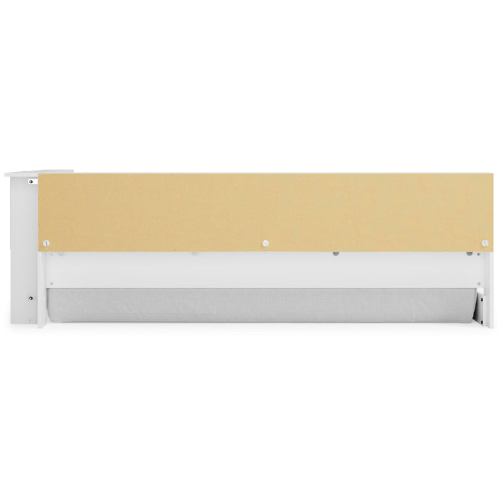 Signature Design White Twin Bookcase Storage Bed