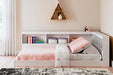 Signature Design White Full Bookcase Storage Bed