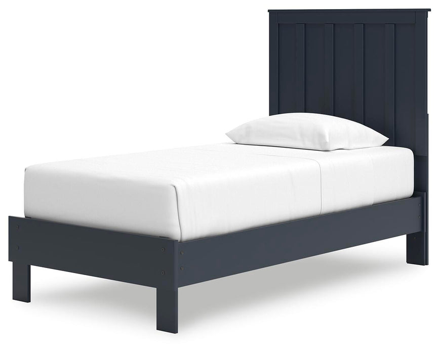 Signature Design Navy Blue Twin Platform Bed