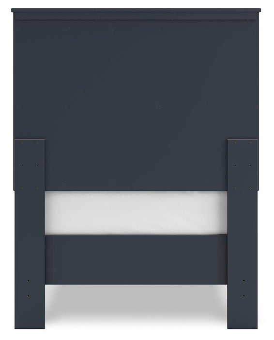 Signature Design Navy Blue Twin Platform Bed