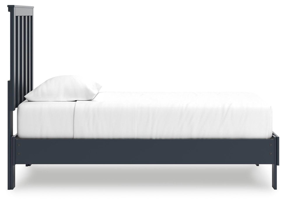 Signature Design Navy Blue Twin Platform Bed