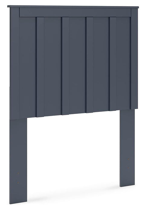 Signature Design Navy Blue Twin Panel Headboard