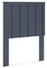 Signature Design Navy Blue Twin Panel Headboard