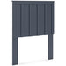 Signature Design Navy Blue Twin Panel Headboard