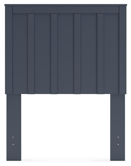 Signature Design Navy Blue Twin Panel Headboard