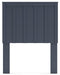 Signature Design Navy Blue Twin Panel Headboard