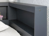 Signature Design Navy Blue Twin Bookcase Storage Bed