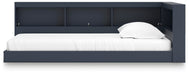 Signature Design Navy Blue Twin Bookcase Storage Bed